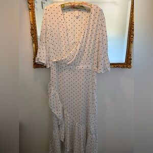 H&M Asymmetrical Polka Dot Dress - Black and White